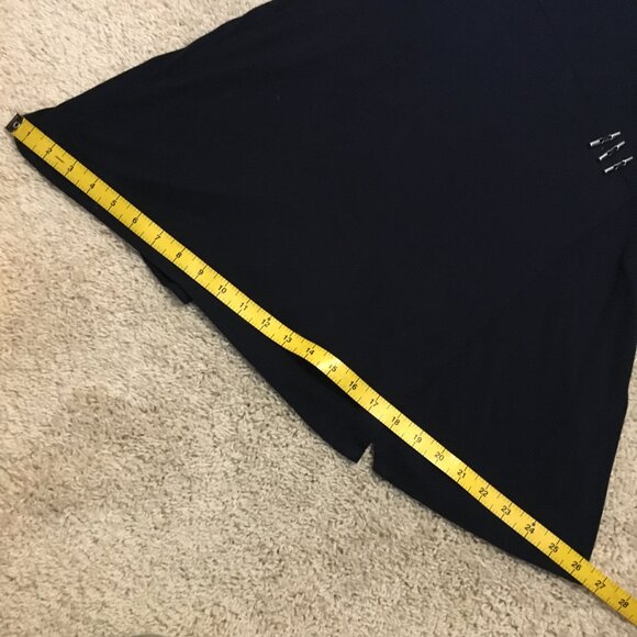 Nygard Dark Bluish Black Modern Rayon Jersey Tunic Dress or Shirt - Picture 14 of 16